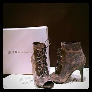 BCBGeneration Peep Toe Bootie